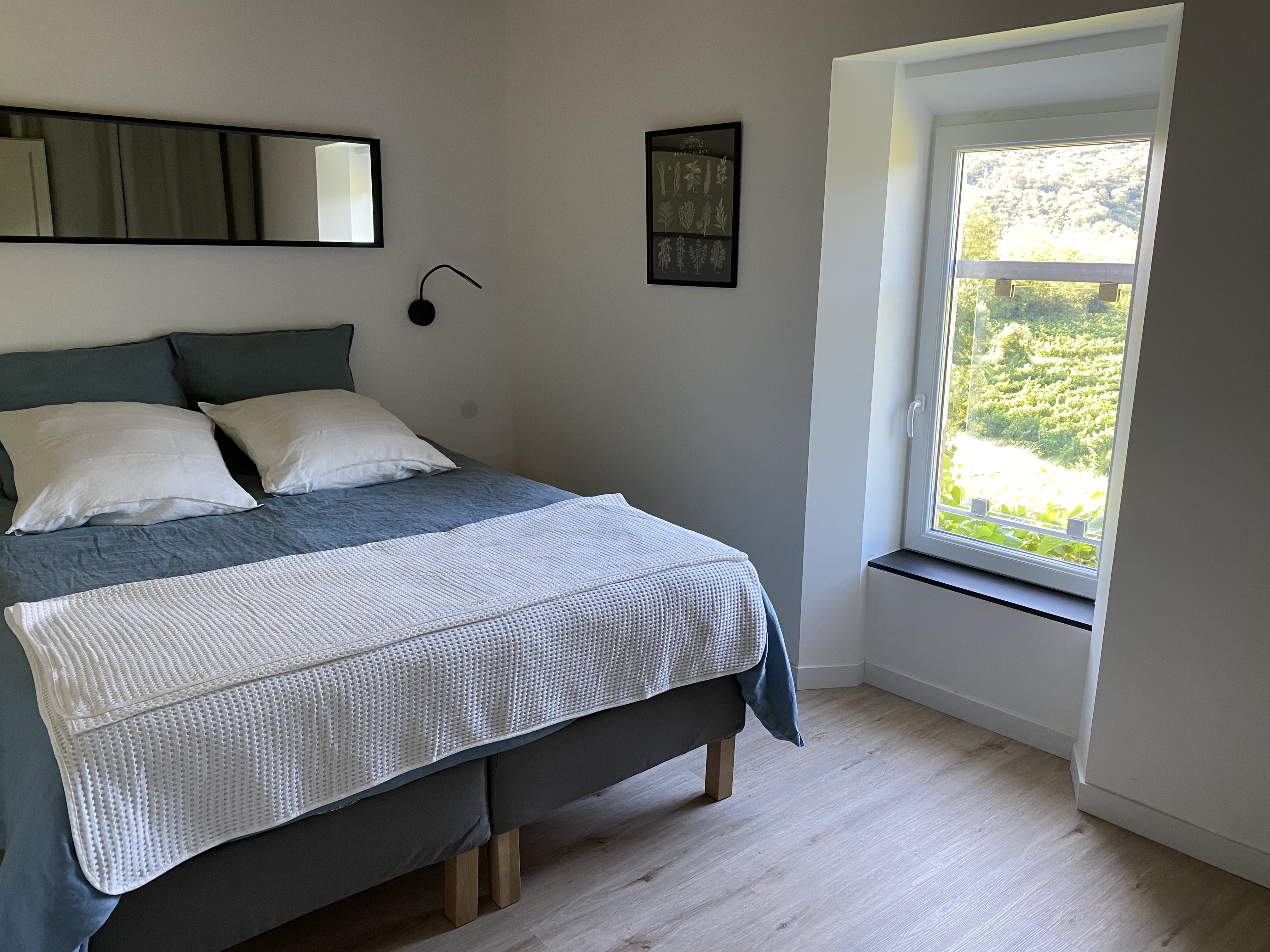Chambre double vue vignes, Gîte Le Marquet Ardèche